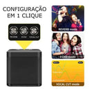 Mbox Karaokê com 2 microfones sem fio